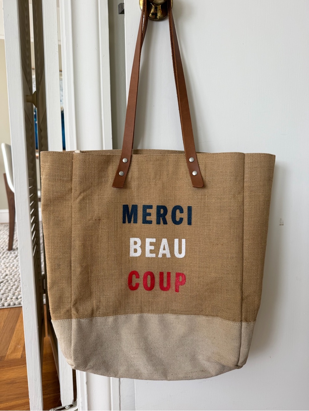Clare V + Apolis Limited Edition Merci Beau Coup Wine Tote
